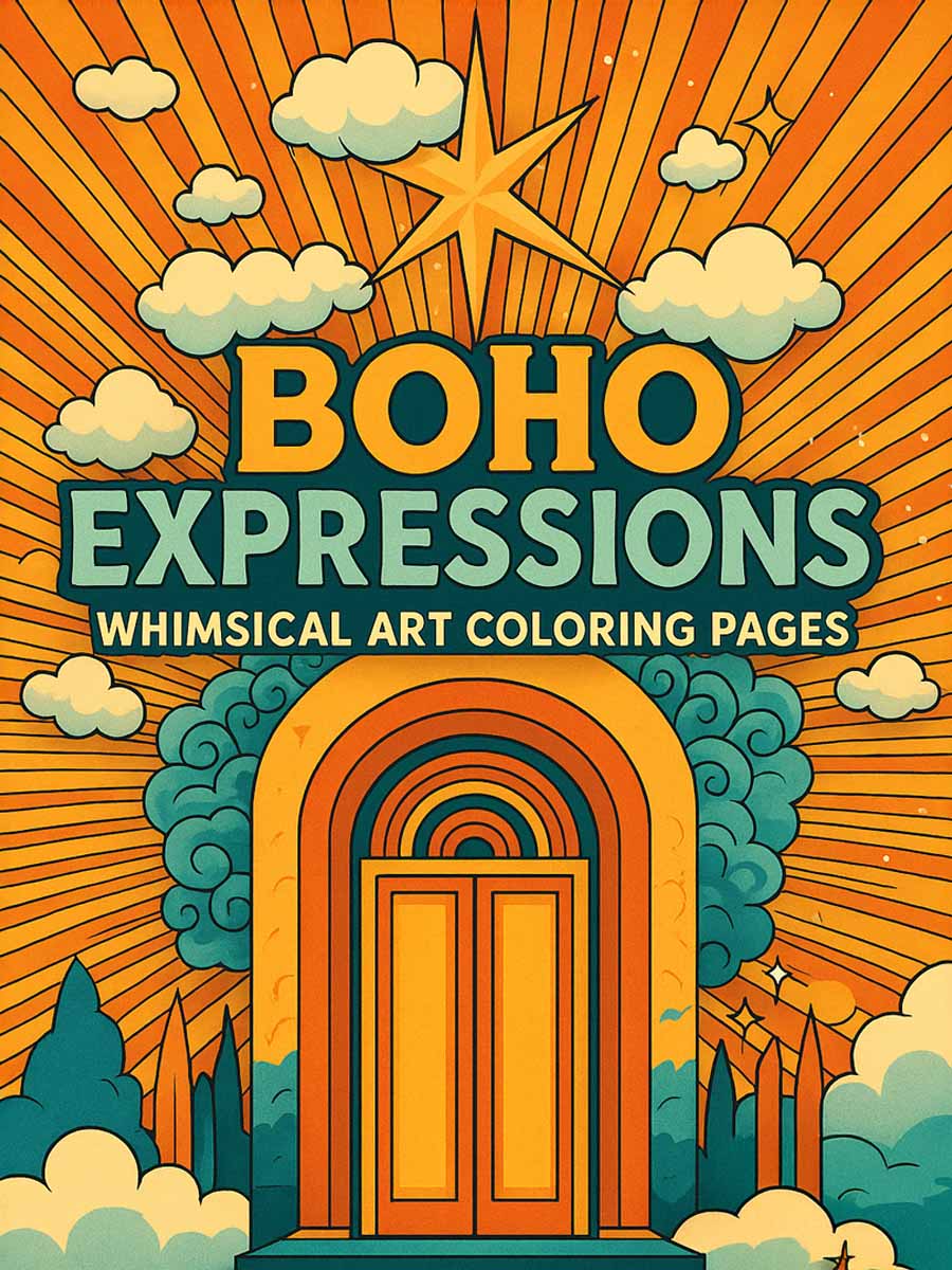 Boho Expressions – 47 Whimsical Art Pages