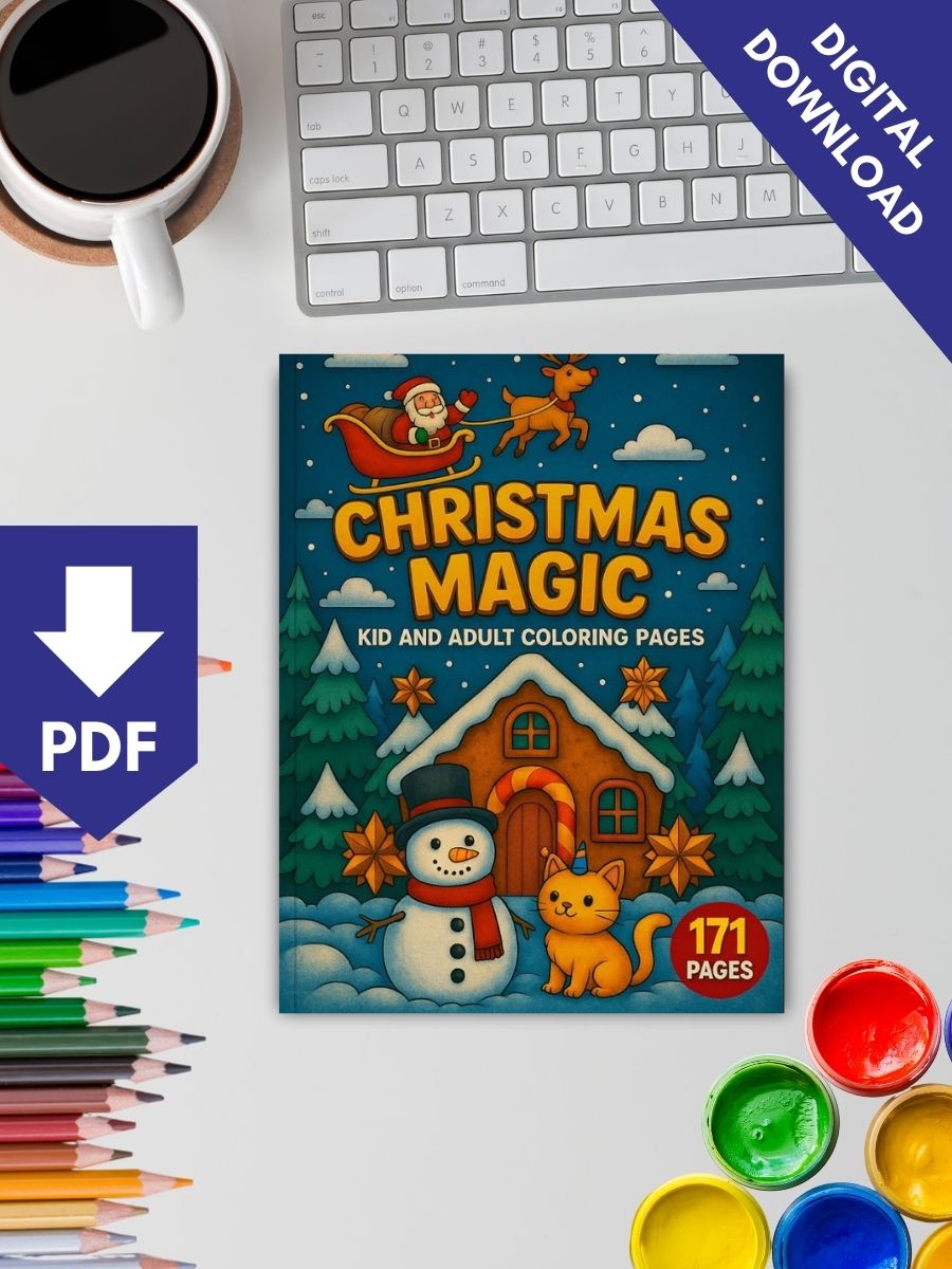 Christmas Magic – 171 Holiday-Themed Coloring Pages - Image 2